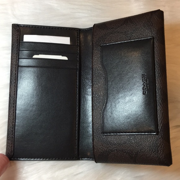 COACH Men’s Brown Phone Case Signature Canvas, NWT - Picture 5 of 8